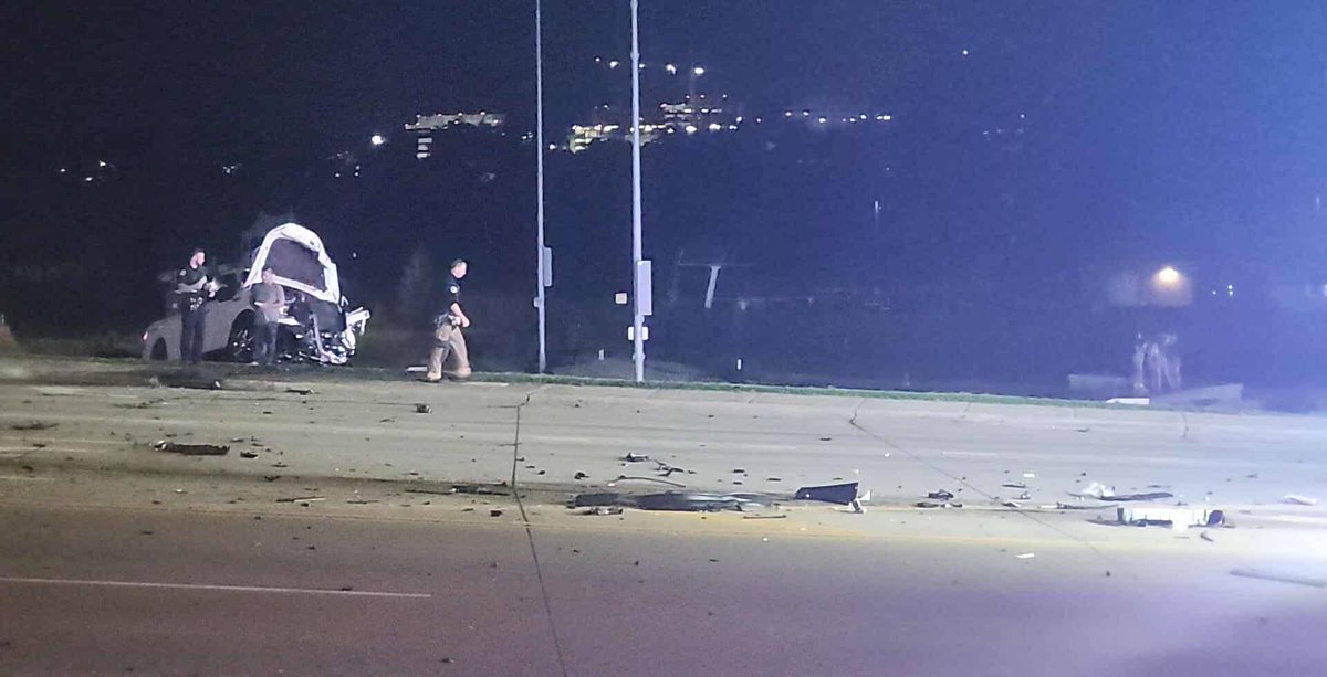 1 injury accident with extrication in the East 10th Street and Cliff Avenue area. The debris spread at least a 2 block radius