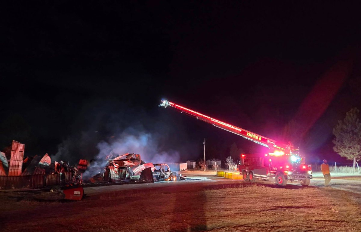 Just after midnight Rockerville units were paged mutual aid to support Battle Creek Fire for fire and smoke visible from Hwy 79. After Battle Creek arrived in the area along Hwy 79, they communicated with Rockerville that the fire was likely on Pine Grove Rd.